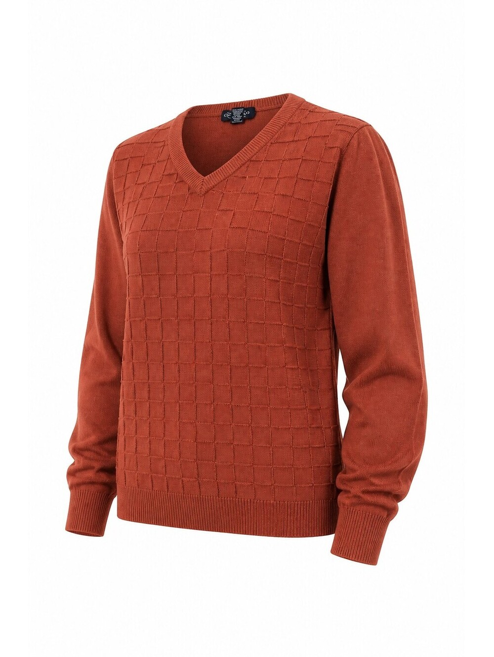 Consensus Men's XXL Rust Orange Cotton Sweater